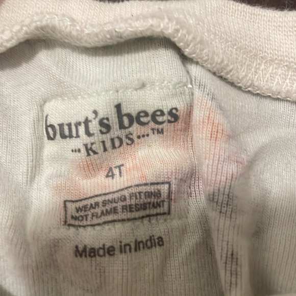 4T Burt’s Bees pajamas wagon pumpkin autumn fall - Picture 3 of 3